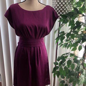 Smartset dress polyester in fuchsia